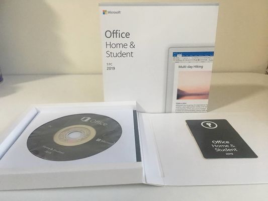 بطاقة مفتاح البيع بالتجزئة الأصلية من Microsoft Office 2019 للمنزل والطالب