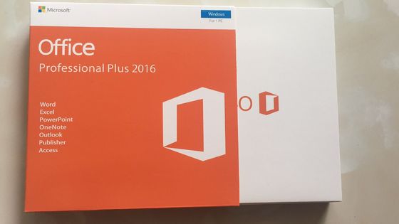 التنشيط عبر الإنترنت 1pc Microsoft Office 2016 Pro Plus DVD Card